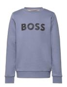 Sweatshirt Tops T-shirts Long-sleeved T-shirts Blue BOSS