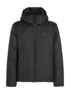 Non Quilt Padded Hooded Jacket Ullfrakk Frakk Black Calvin Klein