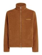 Monotype Textured Fleece Zt Outerwear Jackets Anoraks Brown Tommy Hilf...