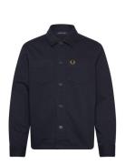 Twill Overshirt Tops Overshirts Navy Fred Perry