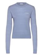 2Nd Lance Tt - Soft Wool Blend Tops Knitwear Jumpers Blue 2NDDAY