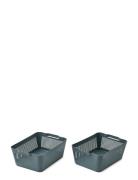 Makeeva Basket L 2-Pack Home Kids Decor Storage Storage Baskets Blue L...