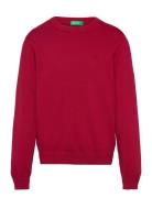 Sweater L/S Tops Sweat-shirts & Hoodies Sweat-shirts Red United Colors...