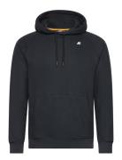 Alban Heavy Fleece Tops Sweat-shirts & Hoodies Hoodies Black K-Way