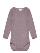 Nmfwang Wool Needle Ls Body Solid Bodies Long-sleeved Purple Name It