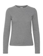 Daniela Rib Top Tops T-shirts & Tops Long-sleeved Grey Once Untold