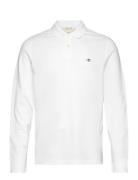 Reg Shield Ls Pique Rugger Tops Polos Long-sleeved White GANT