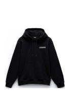 Linth Hoodie Tops Sweat-shirts & Hoodies Hoodies Black Napapijri