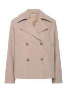 Slfalma Short Wool Jacket Noos Ulljakke Jakke Beige Selected Femme