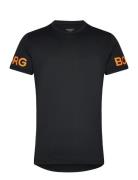 Borg T-Shirt Sport T-shirts Short-sleeved Black Björn Borg