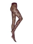 Ava Tights Lingerie Pantyhose & Leggings Burgundy Sneaky Fox