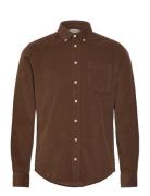 Cfanton Ls Bd Baby Cord Shirt Tops Shirts Casual Brown Casual Friday