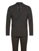 Plain Db Mens Suit Dress Khaki Green Lindbergh