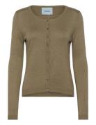 New Laura Cardigan Tops Knitwear Cardigans Khaki Green Minus