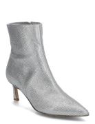 Lulah-R Boot Shoes Boots Ankle Boots Ankle Boots With Heel Silver Stev...