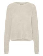 Vmpuff Ls O-Neck Pullover Boo Tops Knitwear Jumpers Cream Vero Moda