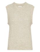 Mschhope Vest Vests Knitted Vests Cream MSCH Copenhagen