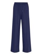 Tavite1 Bottoms Trousers Wide Leg Navy BOSS