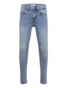 Trousers Denimjersey Sam Slim Bottoms Jeans Skinny Jeans Blue Lindex