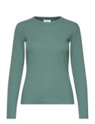 Lr-Numbia Tops T-shirts & Tops Long-sleeved Green Levete Room