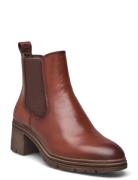 Women Boots Shoes Chelsea Boots Brown Tamaris