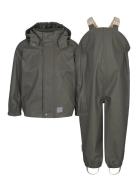 Oddy Set Outerwear Rainwear Rainwear Sets Green MarMar Copenhagen