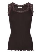 Wool Top Tops T-shirts & Tops Sleeveless Brown Rosemunde