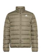 Essentials Light Down Jacket Fôret Jakke Khaki Green Adidas Sportswear