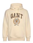 Front Graphic Sweat Hoodie Tops Sweat-shirts & Hoodies Hoodies Cream G...