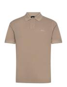 Prime Tops Polos Short-sleeved Beige BOSS