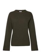 The Erin Jumper Tops Knitwear Jumpers Khaki Green Marville Road