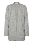 Long Knit Cardigan Tops Knitwear Cardigans Grey Rosemunde