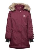 Hmlleaf Tex Coat Parkas Jakke Burgundy Hummel