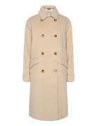 Mmvenice Wool Coat Outerwear Coats Winter Coats Beige MOS MOSH