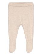 Cotton Footed Trousers Bottoms Leggings Beige Mango