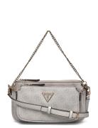 Noelle Dbl Pouch Crossbody Bags Crossbody Bags Cream GUESS