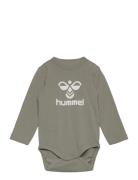 Hmlflips Body L/S Langermet Bodysuit Green Hummel