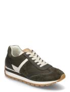 Dani Suede & Leather Sneaker Lave Sneakers Green Lauren Ralph Lauren