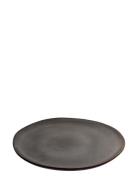 Hilde - Dinner Plate, Ceramic, Grey/Brown Ø27Cm, Set Of 4 Home Tablewa...