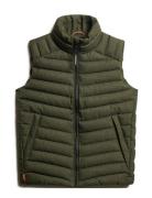 Tweed Fuji Gilet Vest Green Superdry