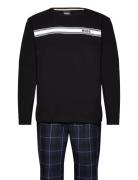 Urban Long Set Pyjamas Navy BOSS