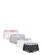 Pclogo Lady Dots 4-Pack Hipstertruse Undertøy Black Pieces