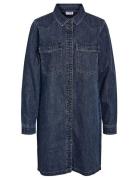 Nmnew Signe L/S Denim Dress Vi002Mb Noos Knelang Kjole Blue NOISY MAY