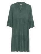 Kaliv Dress Knelang Kjole Green Kaffe