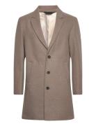 Jjeharrison Wool Coat Sn Ullfrakk Frakk Beige Jack & J S