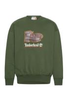 New Box Fit Badge Crew Neck Black Forest Green Tops Sweat-shirts & Hoo...