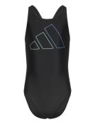 Performance Big Bars Swimsuit Badedrakt Badetøy Black Adidas Performan...