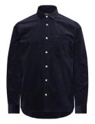 Jeppe Corduroy Shirt Tops Shirts Casual Navy Clean Cut Copenhagen