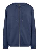 Sc-Banu Tops Sweat-shirts & Hoodies Hoodies Navy Soyaconcept