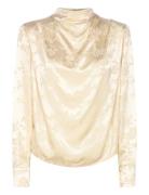 Dina Blouse Tops Blouses Long-sleeved Cream MAUD